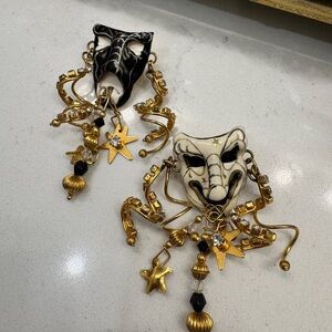 Lunch at the Ritz Comedy Tragedy Earrings